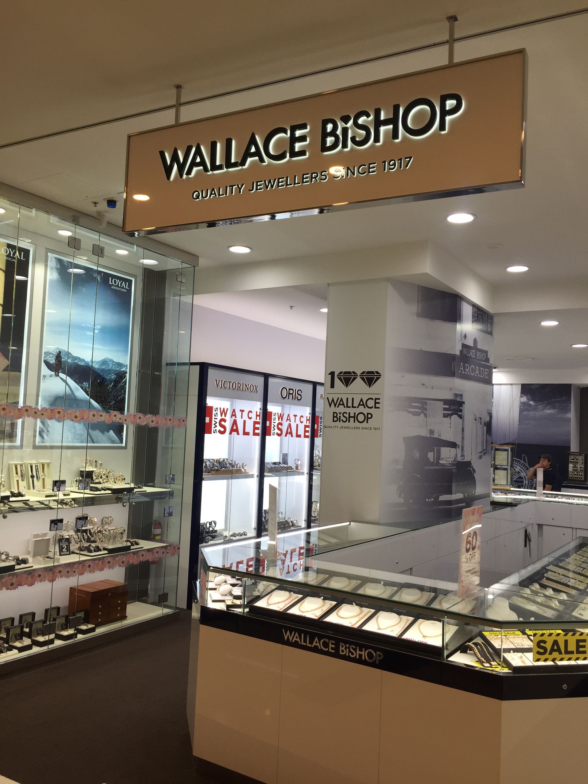 A Wallace Bishop Jewelry Store With Display Cases — Gray Projects in Woodford, QLD