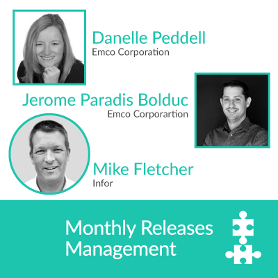 Danelle Peddell, Jerome Paradis Bolduc, and Mike Fletcher are featured on a poster for Monthly Releases Management