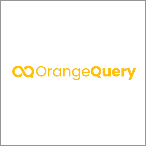 OrangeQuery logo in orange text on a white background