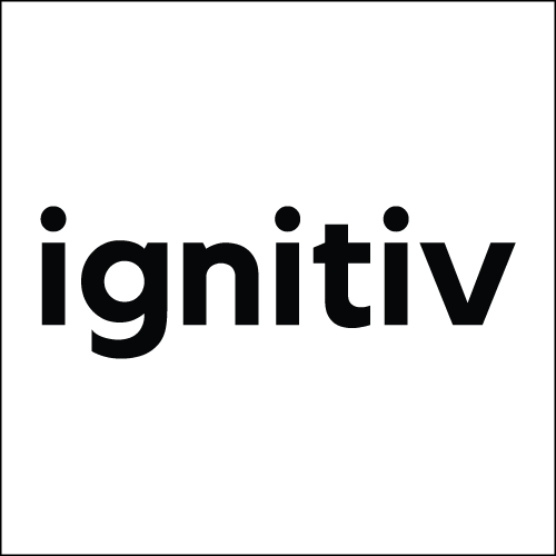 Black lowercase “ignitiv” wordmark on a white background
