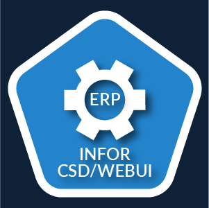 Infor CSD/WEBUI above a cog icon