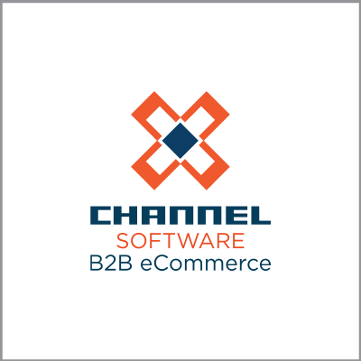 Channel Software B2B eCommerce logo with orange geometric icon and blue-gray text
