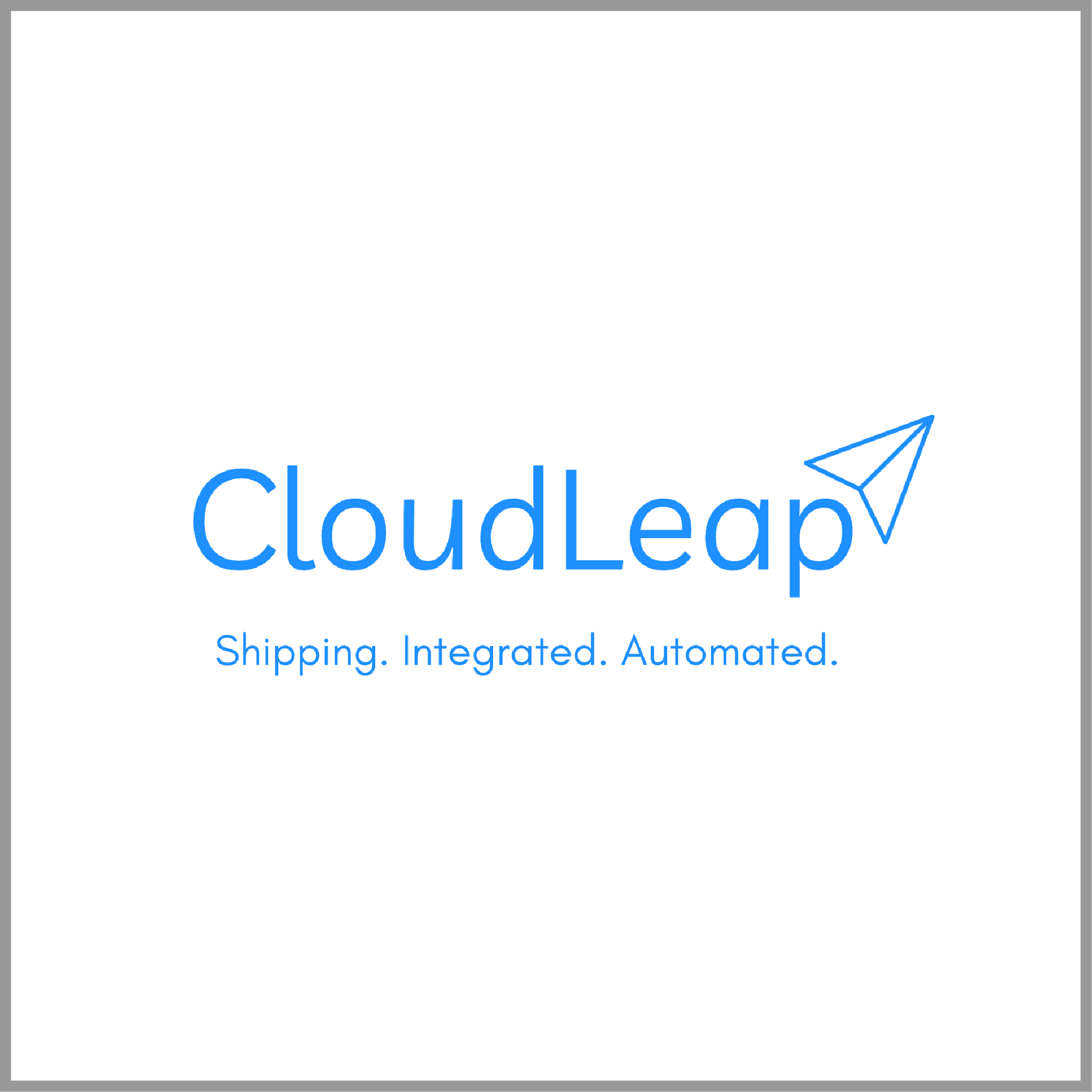 CloudLeap logo: blue text and paper airplane icon; tagline