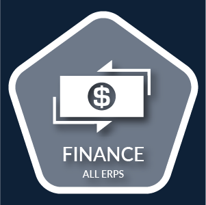 Finance above a monetary icon