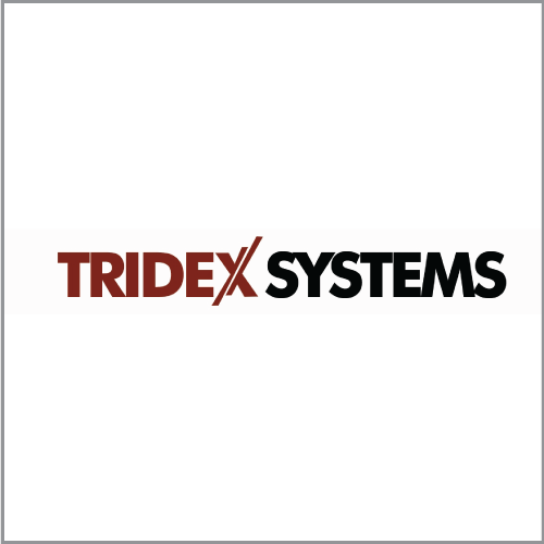 TRIDEX SYSTEMS logo in red and black on a white background