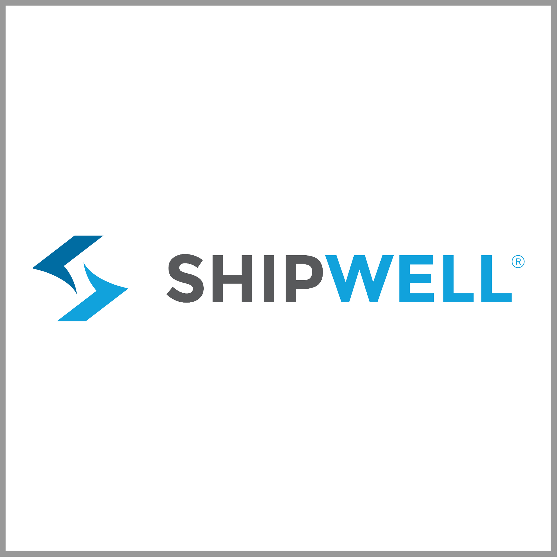 ShipWell logo: Blue arrow symbol next to