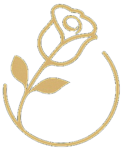 A gold laurel wreath on a white background.
