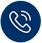 Blue circular phone handset icon with a white ringing phone symbol.