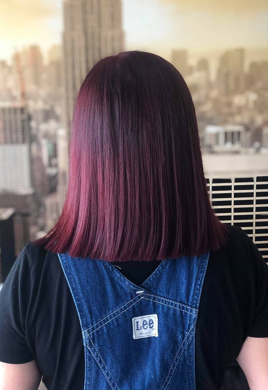 Person With Shoulder-length, Dark Red Hair — 5th Ave Hair Lounge in Caloundra, QLD