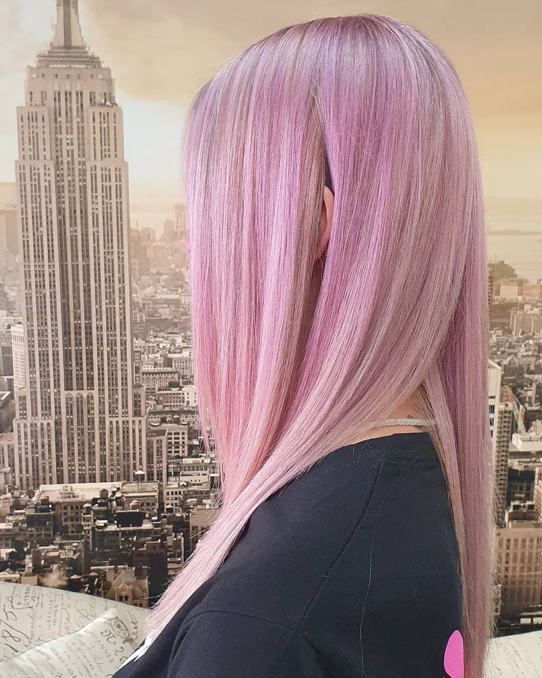 Woman With Long Pink Hair, Side Profile — 5th Ave Hair Lounge in Caloundra, QLD