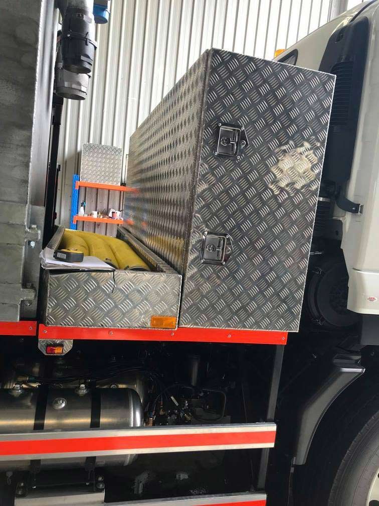 Stainless Canoy On The Back Of The Truck — Brumb's Welding & Fabrication in Biggera Waters, QLD