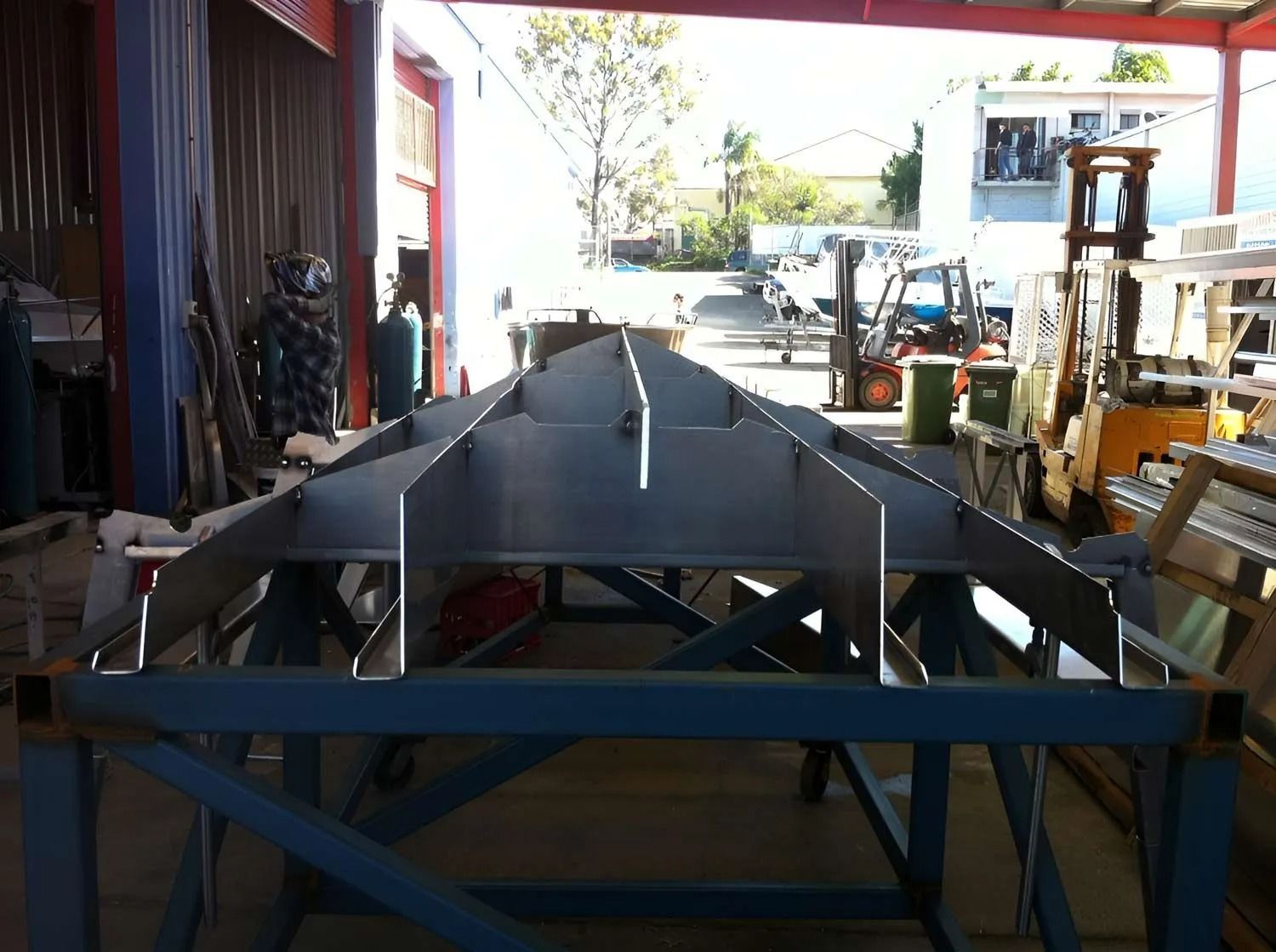Unfinished Steel Boat on the Gold Coast