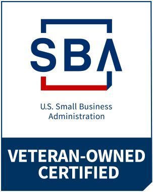 VOSB logo: Red text