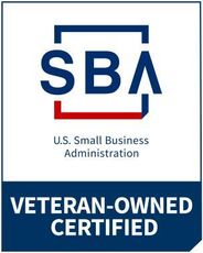 VOSB logo: Red text 