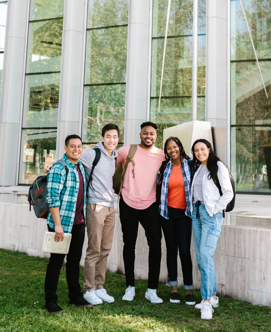 International students walking on a Malaysian university campus