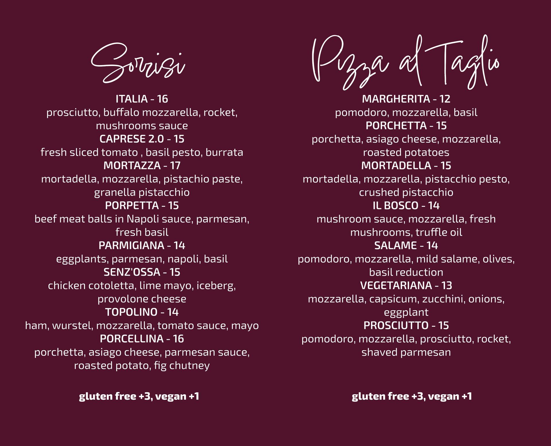 Pronto478 Menu