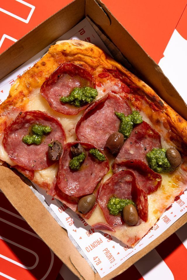 our iconic pizza at pronto