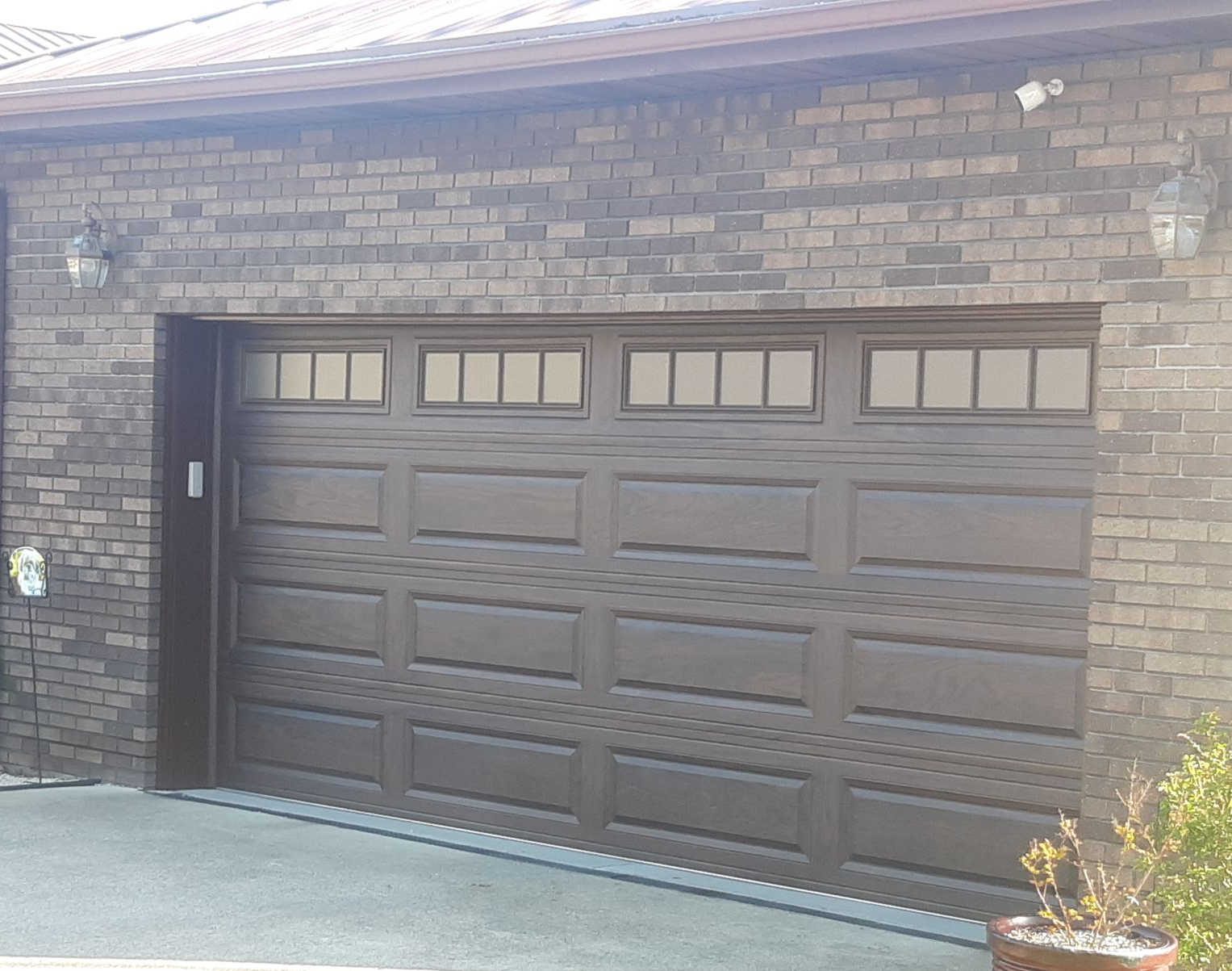 Residential House With Two Garage Door