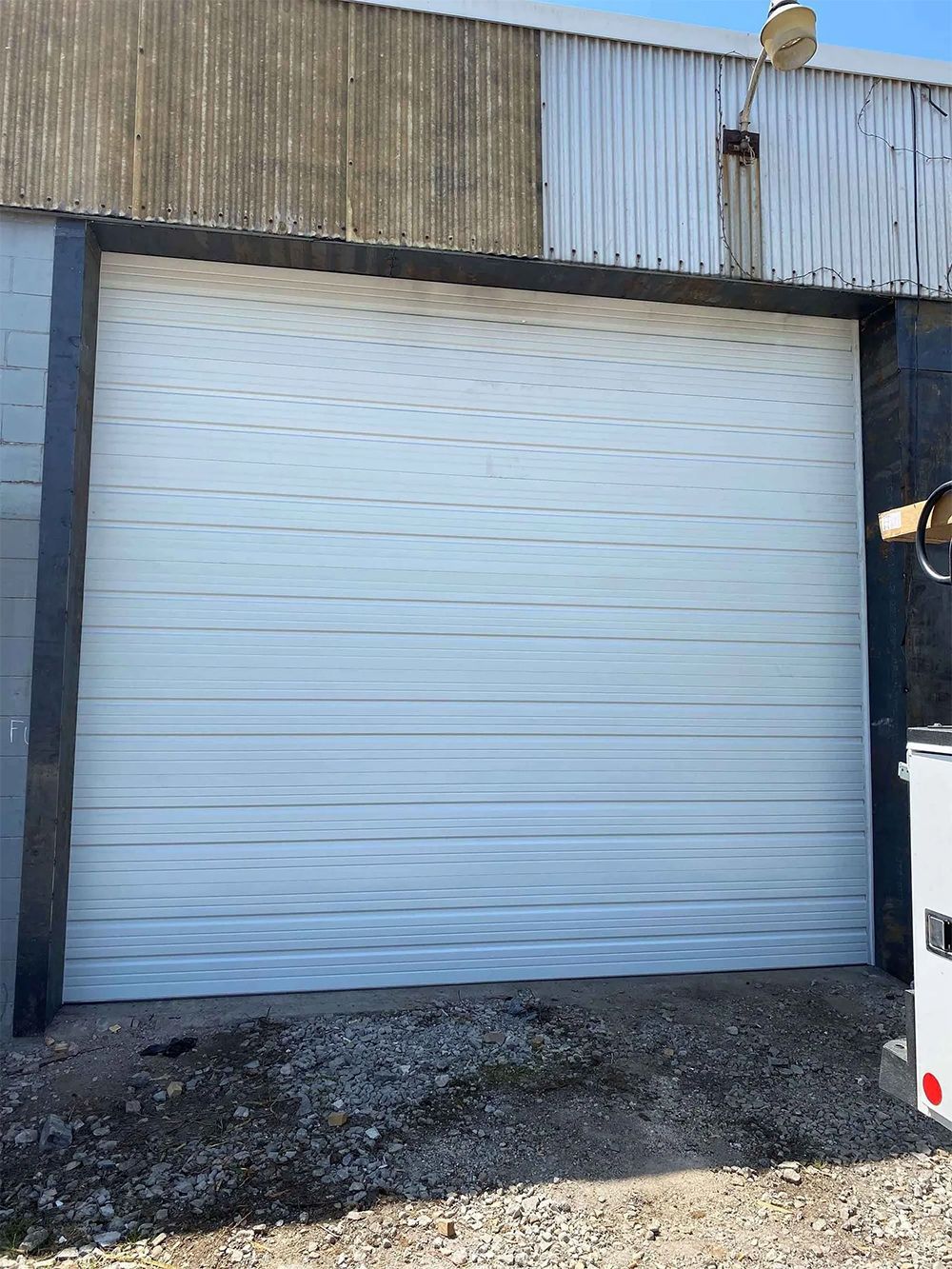 White Garage Door