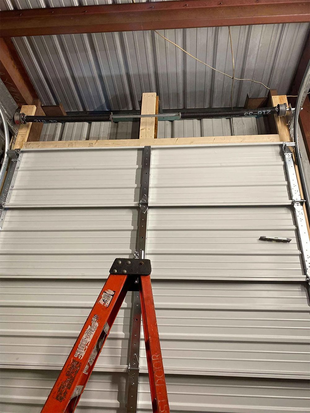 Garage With Ladder.
