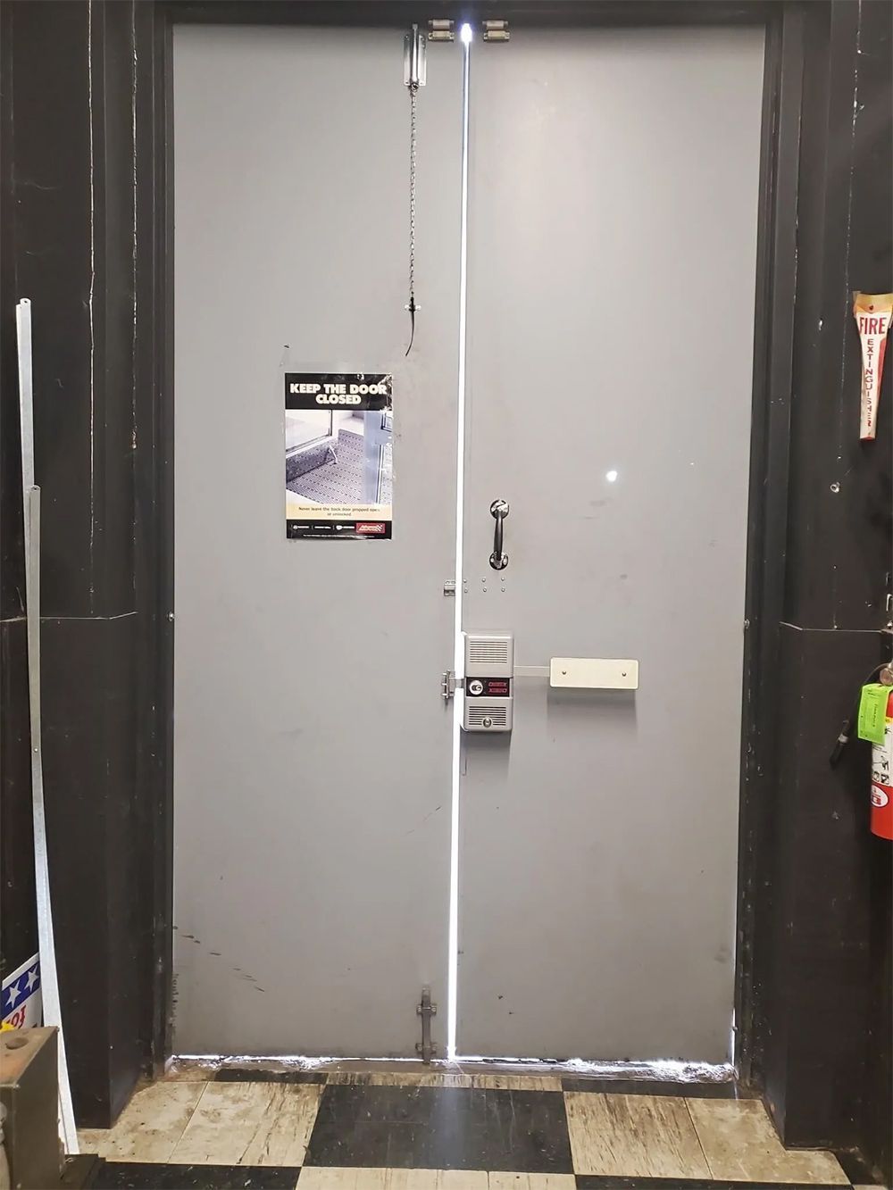 Door With Signage