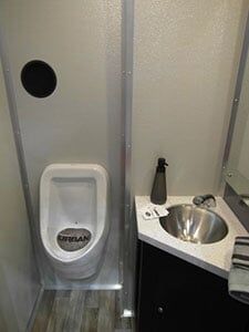 Toilet Inside The Trailer— Albuquerque, NM — AAA Pumping Service Inc.