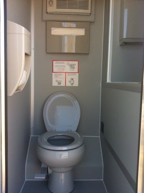 Small Space Restroom — Albuquerque, NM — AAA Pumping Service Inc.