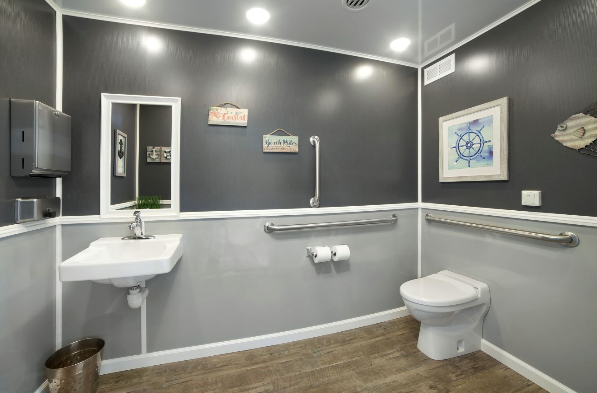 Modern Restroom With Furniture — Albuquerque, NM — AAA Pumping Service Inc.