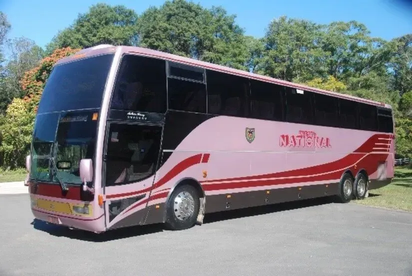 A Double Decker Bus With the Word National on the Side — Wests National Coaches In Chevallum, QLD