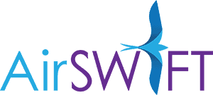 AirSWIFT airline logo for direct flights to Bohol Philippines the fastest route to Pure Shores Villa