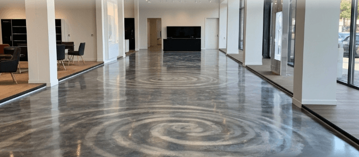 metallic epoxy flooring installed in menifee ca