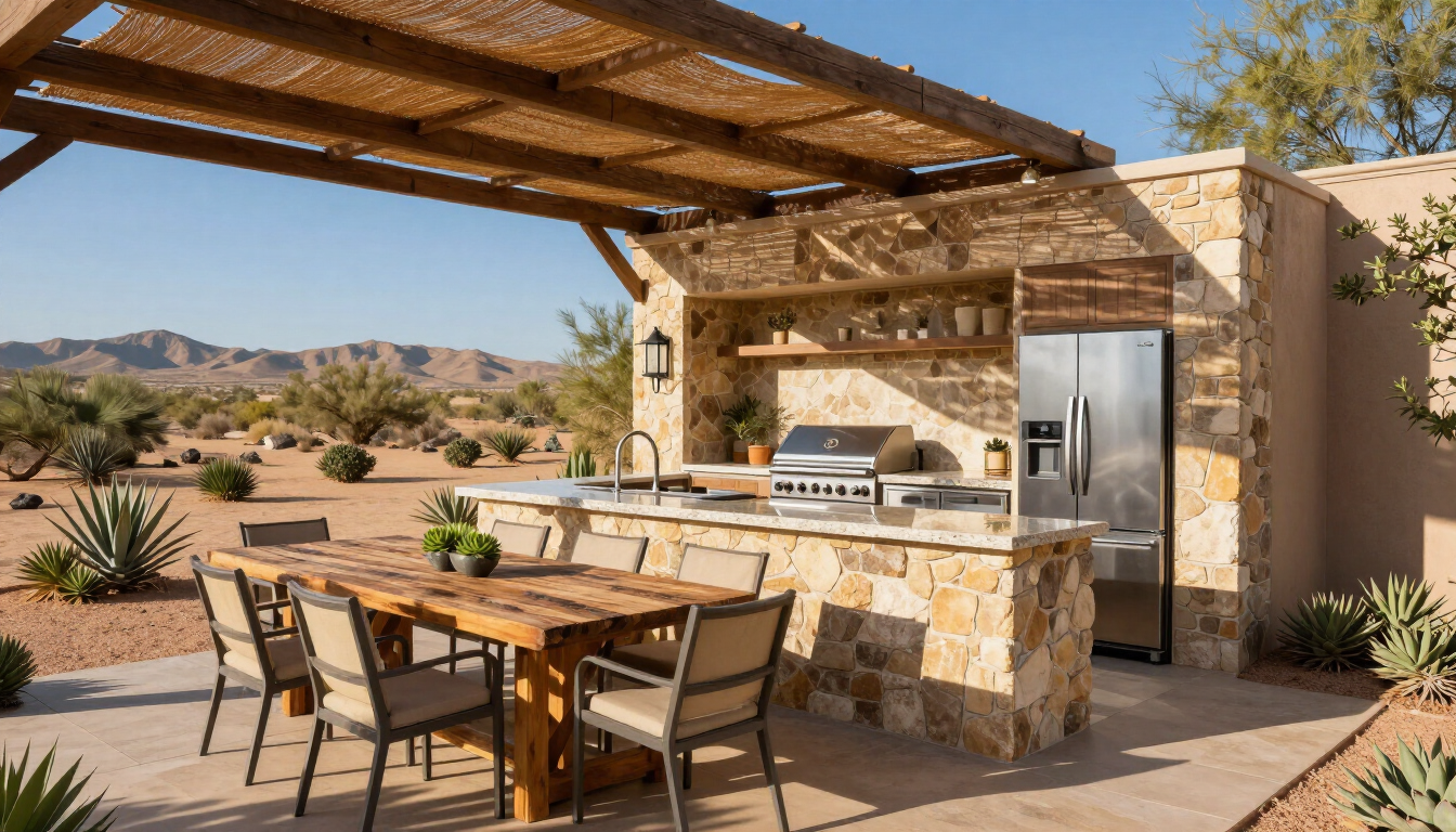Custom outdoor kitchen