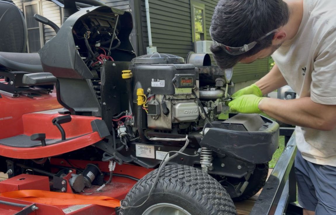 ignition/starting repair - ride on lawnmower