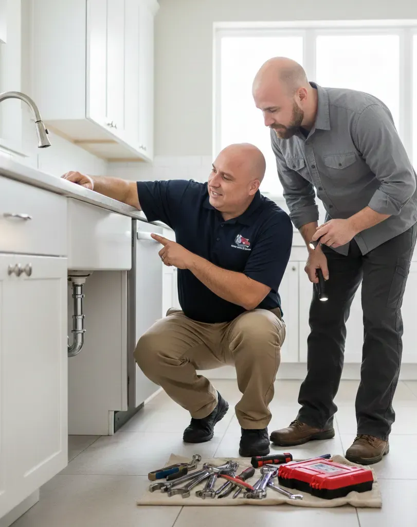 Professional plumbing service inspection by plumber in Utah