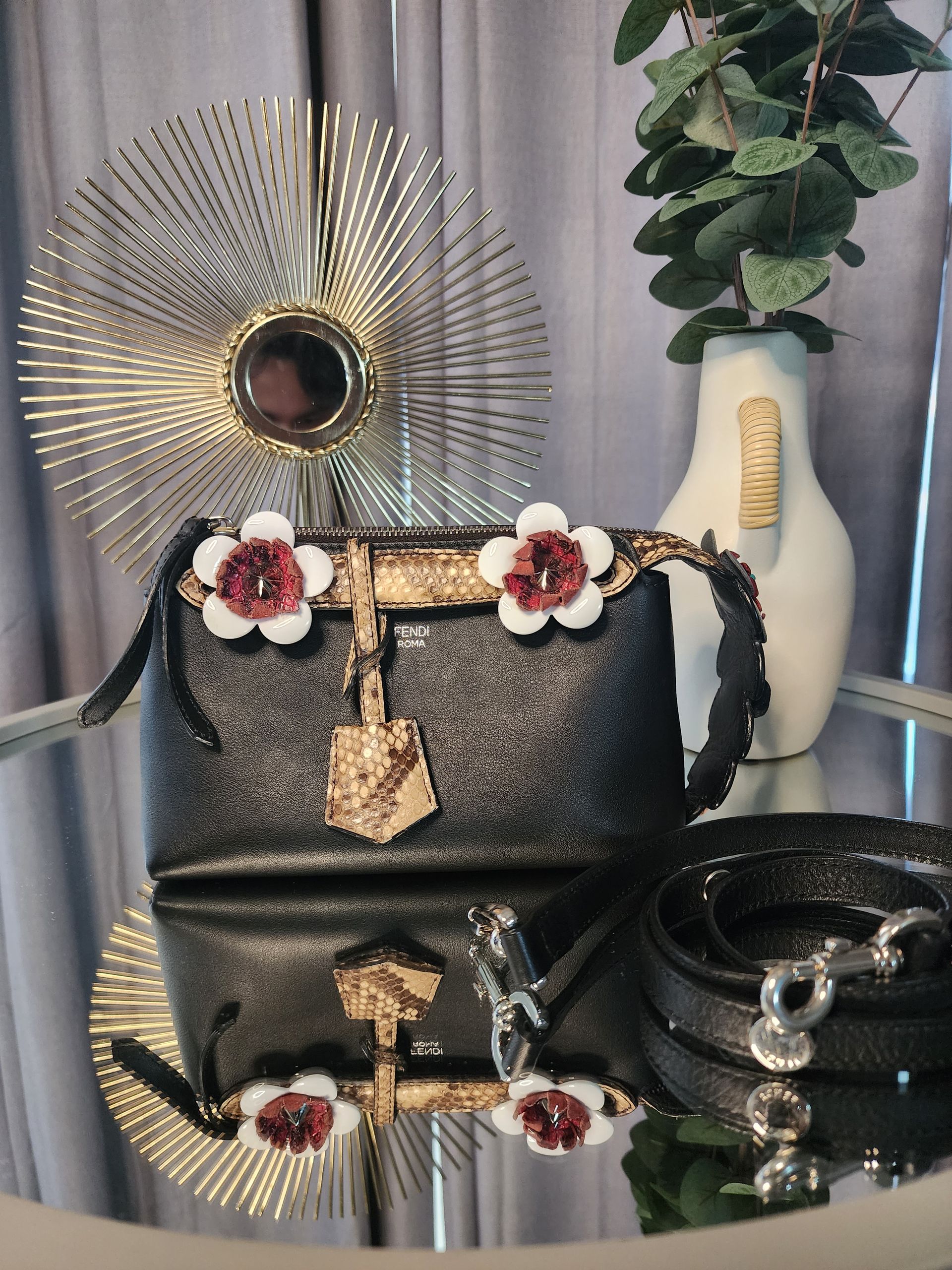 Fendi Exotic Leather By The Way Crossbody Bag