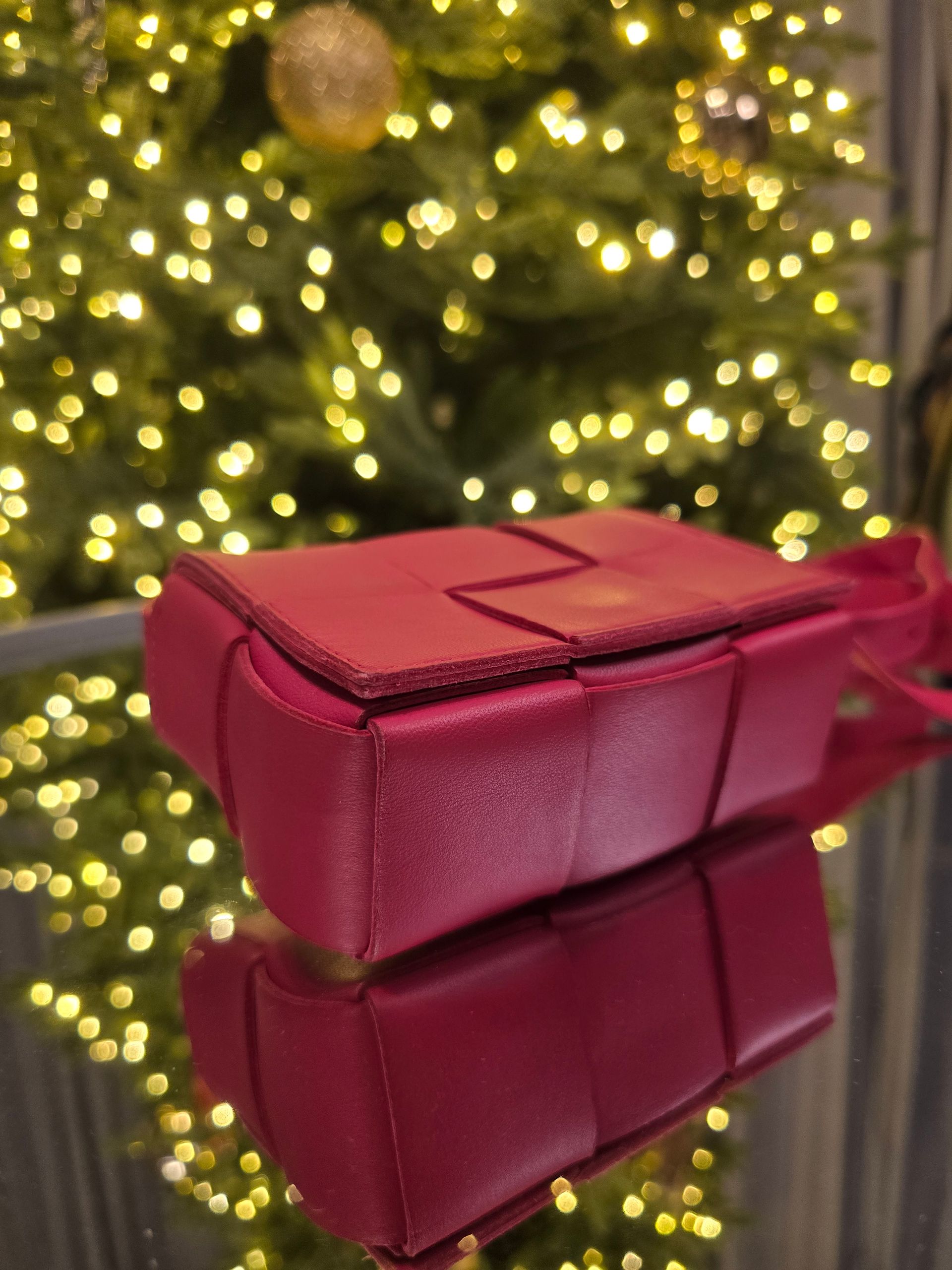 Bottega Veneta Mini Candy Pink Cassette Crossbody Bag