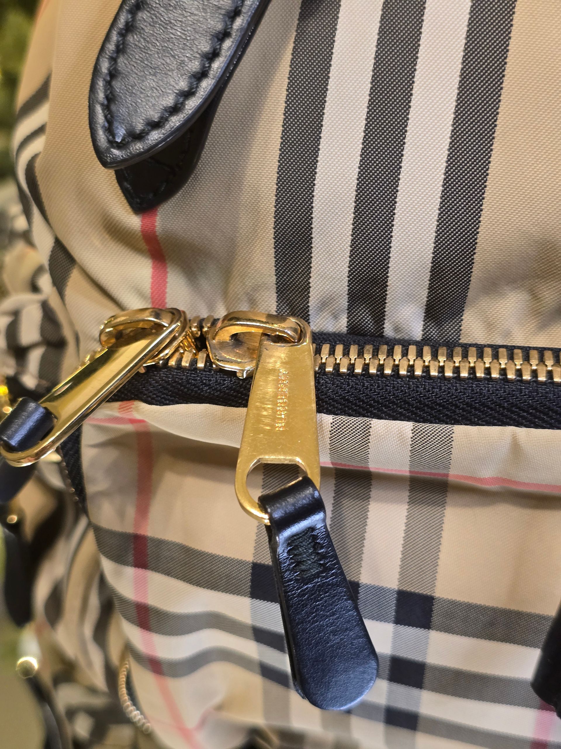 Burberry Nova Checked Rucksack Backpack