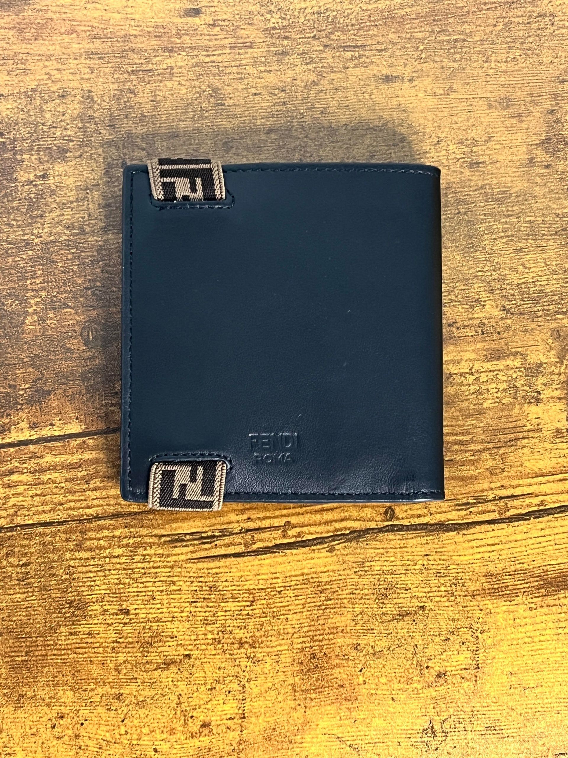 Fendi Men's FF Elastic Band Bi-Fold Wallet