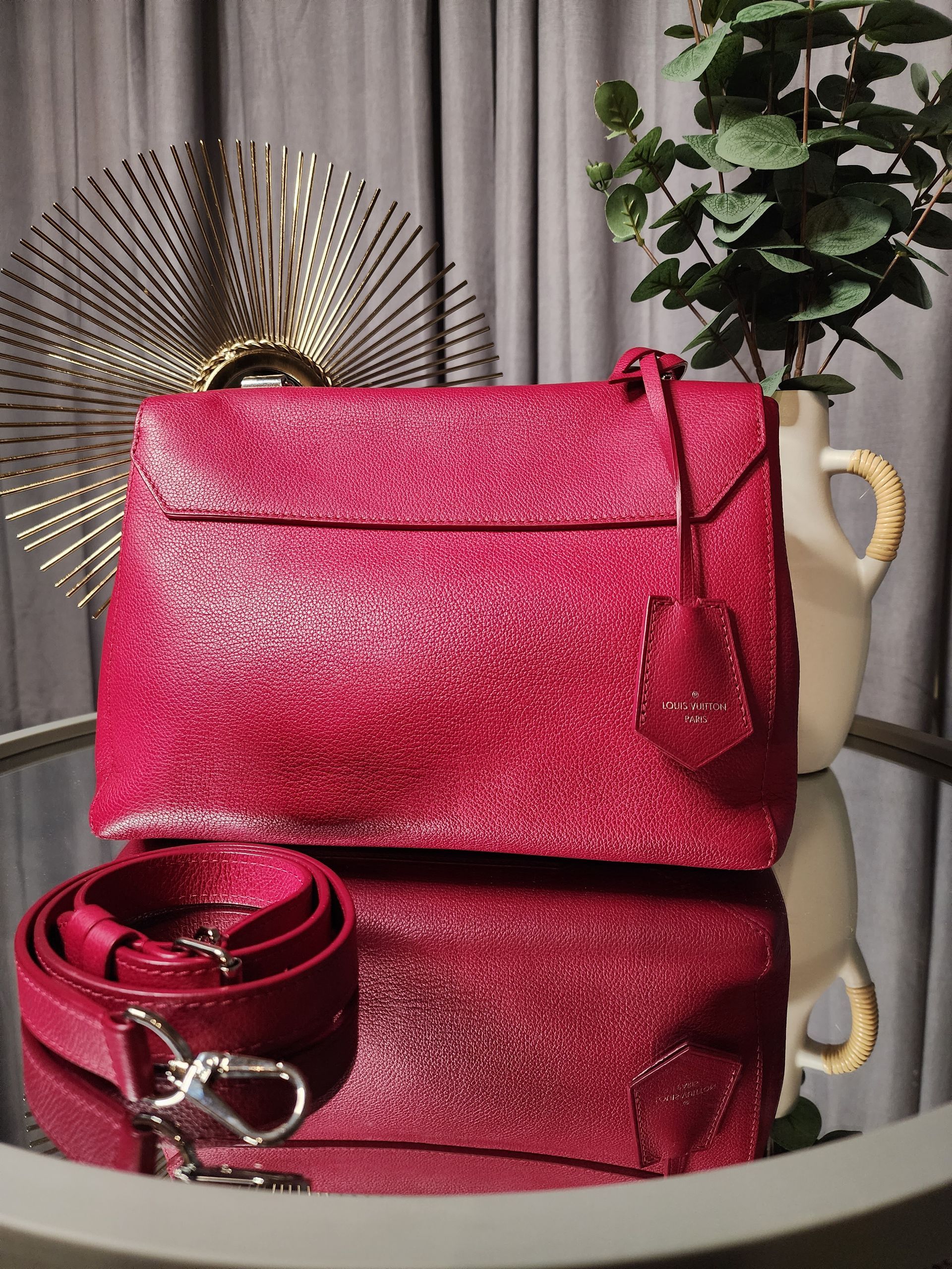 Louis Vuitton Fuchsia LockMe Shoulder Bag