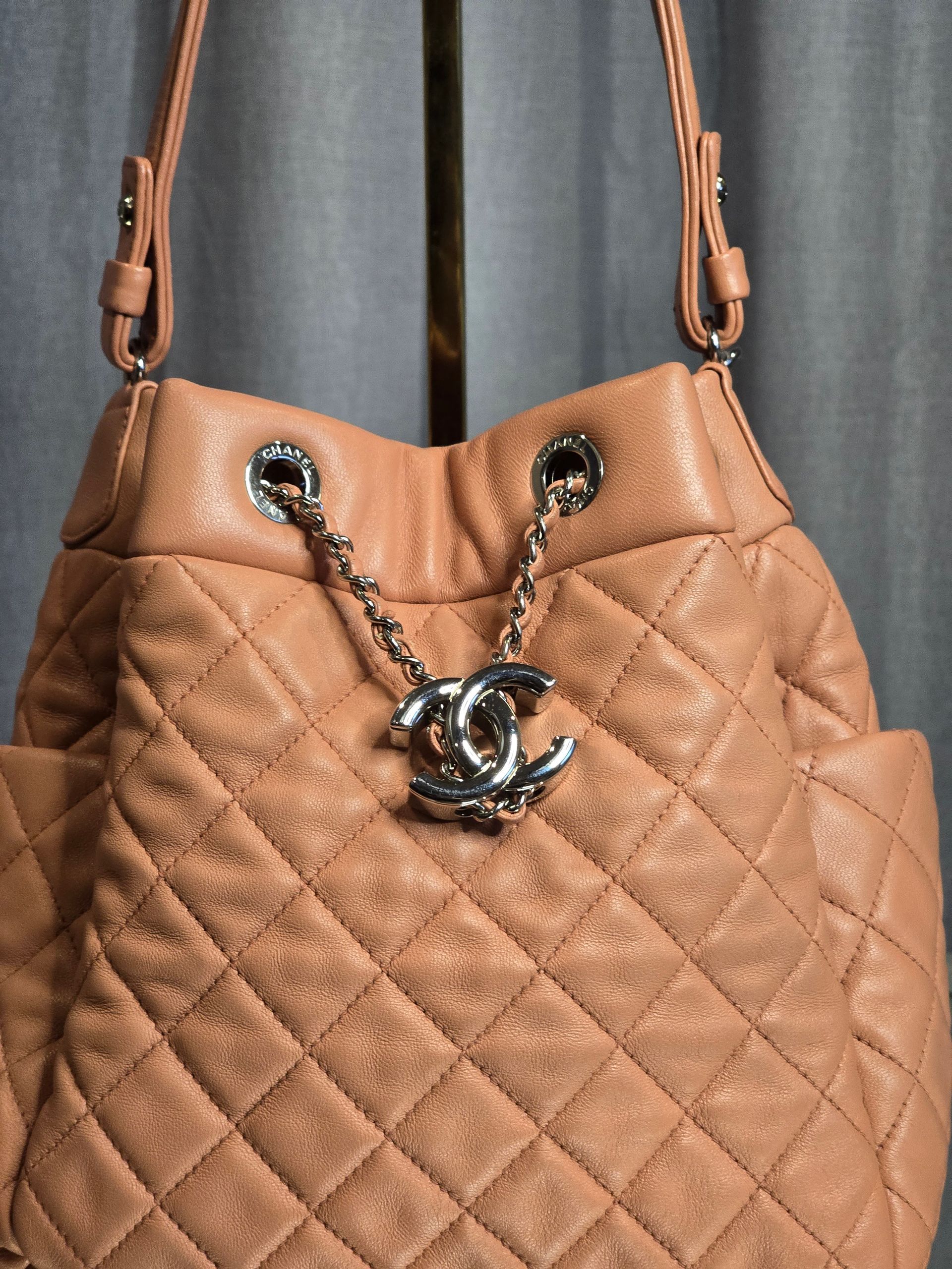 Chanel Lambskin Bucket Bag