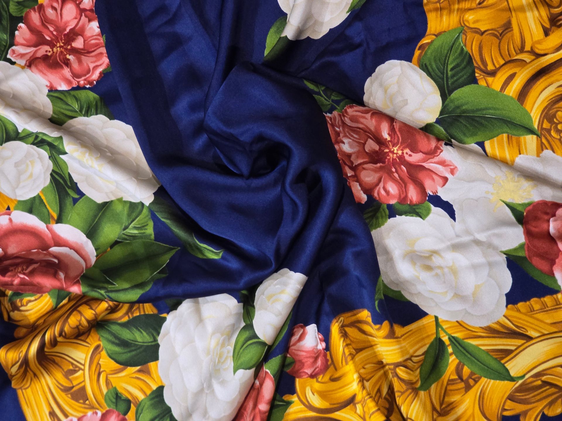 Chanel Floral Scarf