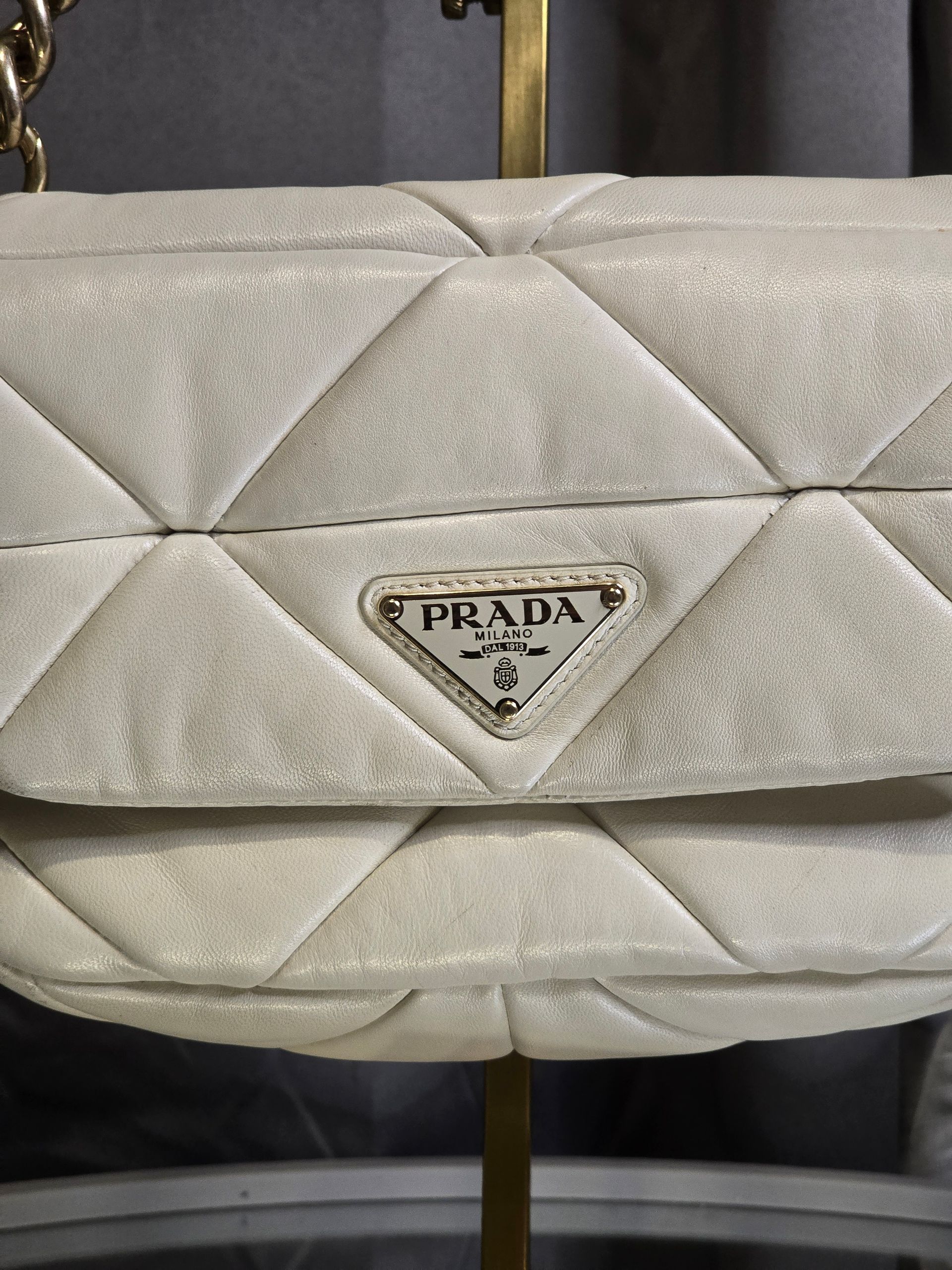 Prada System Nappa Leather Crossbody Bag with Strap and Coin Pouch