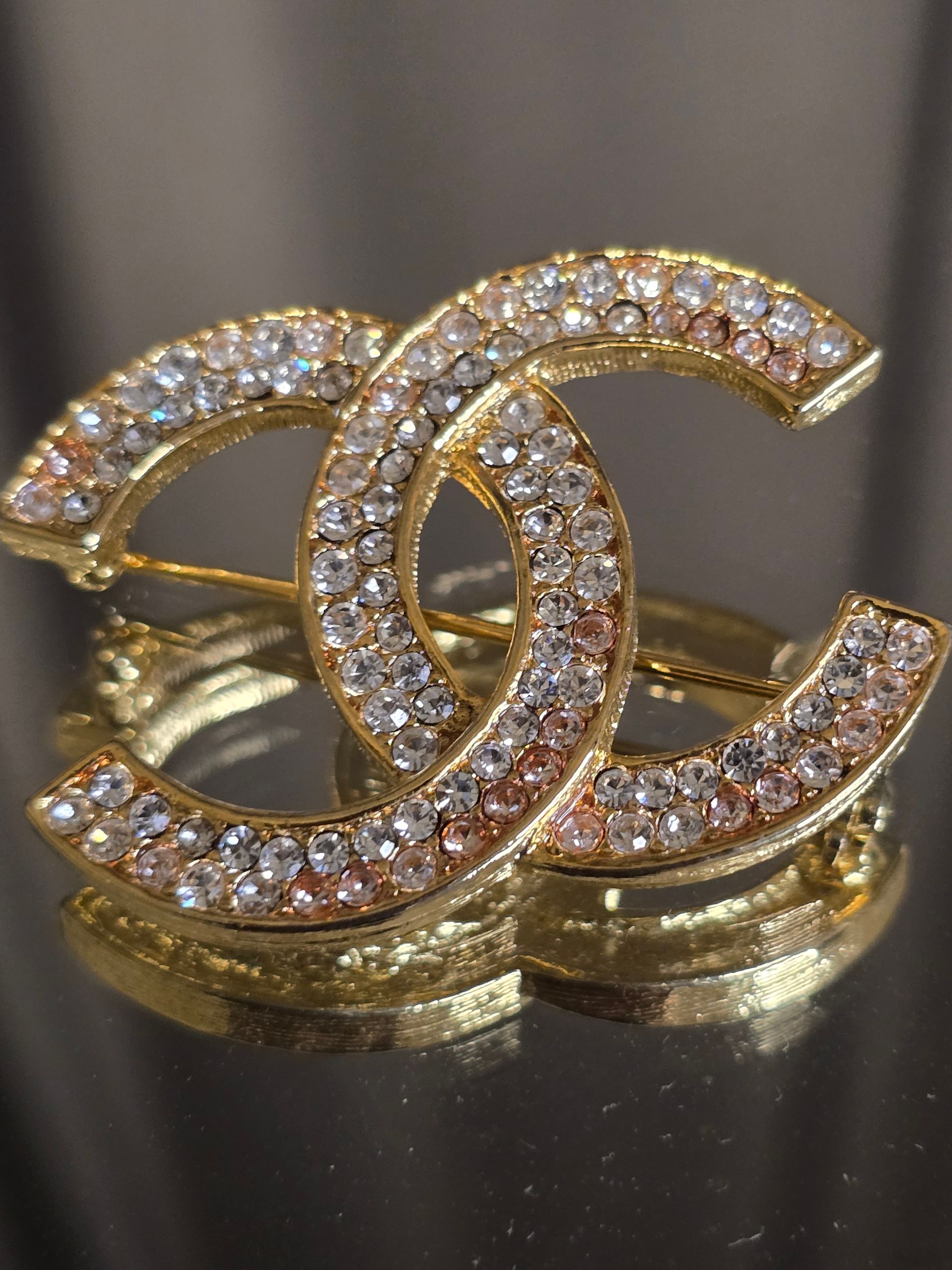 Chanel Rhinestoned Brooche
