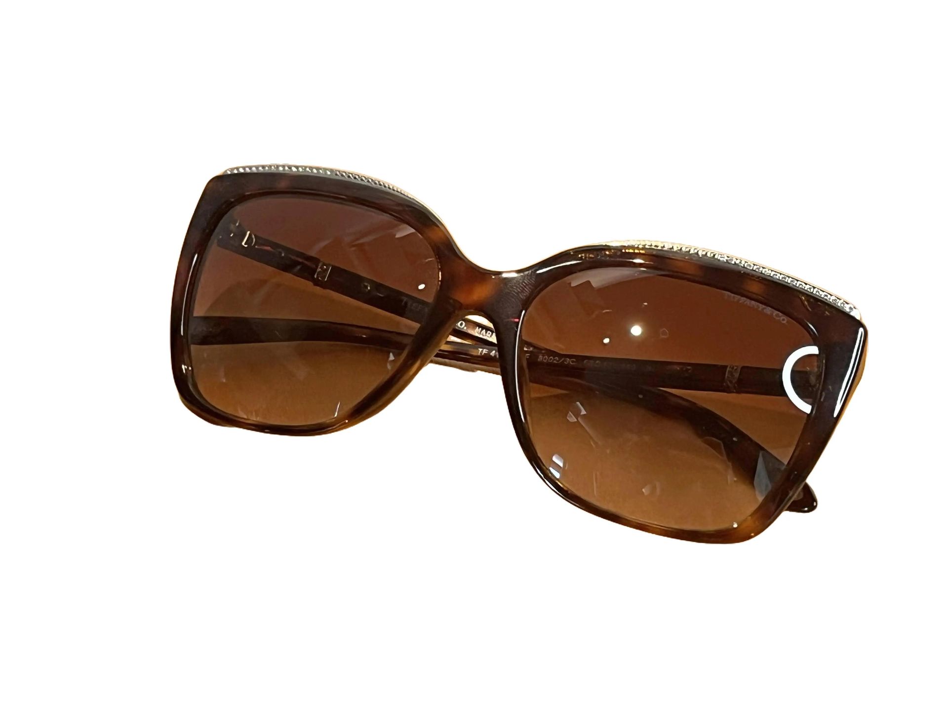 Tiffany Rhinestone Tortoiseshell Women's Sunglasses