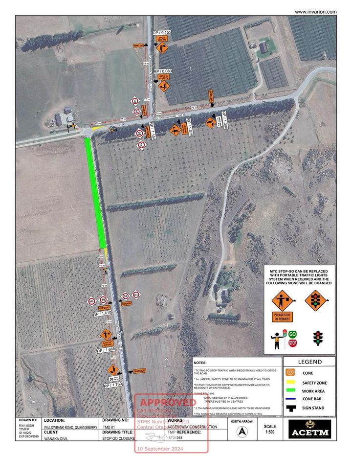 Image of a Traffic management plan