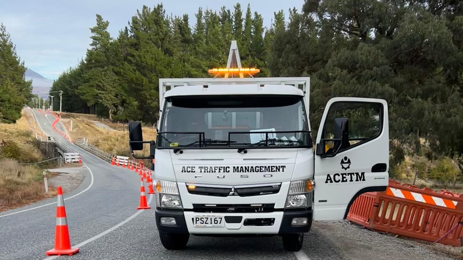 Ace Traffic management truck in Albert town