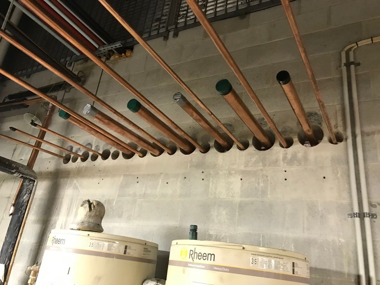 Core Drilling Holes Used For Pipes In Concrete Wall — Core Drilling in Bundaberg, QLD