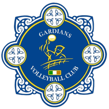 The logo for the guardians volleyball club