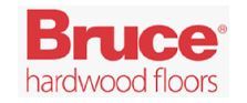 Bruce hardwood floors logo in red text on a white background.