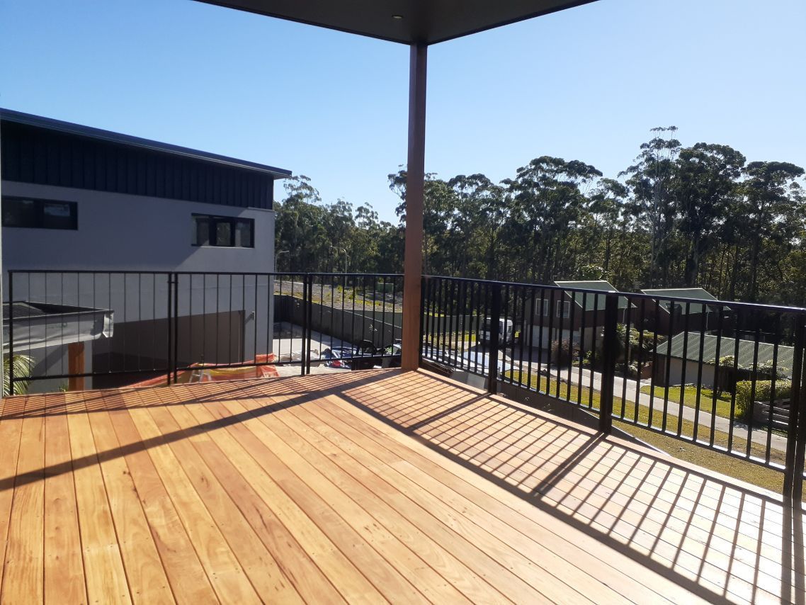 Modern Handrails and Wooden Deck - Handrails in Shoalhaven, NSW